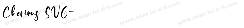 Cherions SVG字体转换